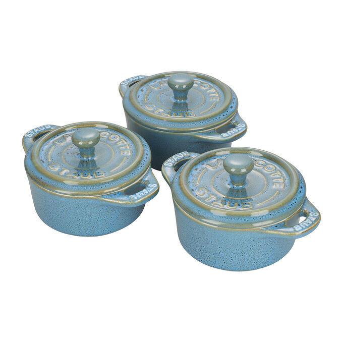 Staub Rustic Mini Cocottes, Set of 3