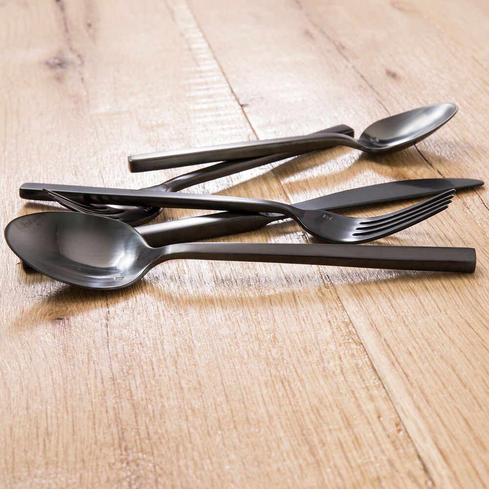 Fortessa Arezzo Black Brushed Flatware Sets Sur La Table You'll certainly enjoy our guaranteed low prices on the finest quality plain stainless steel flatware patterns.