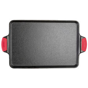Lodge Cast Iron Baking Pan with Silicone Handles, 15.5&#34; x 10.5&#34;