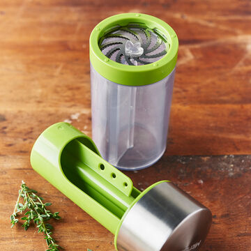 Microplane Stainless Steel Herb Mill with Herb Stripper