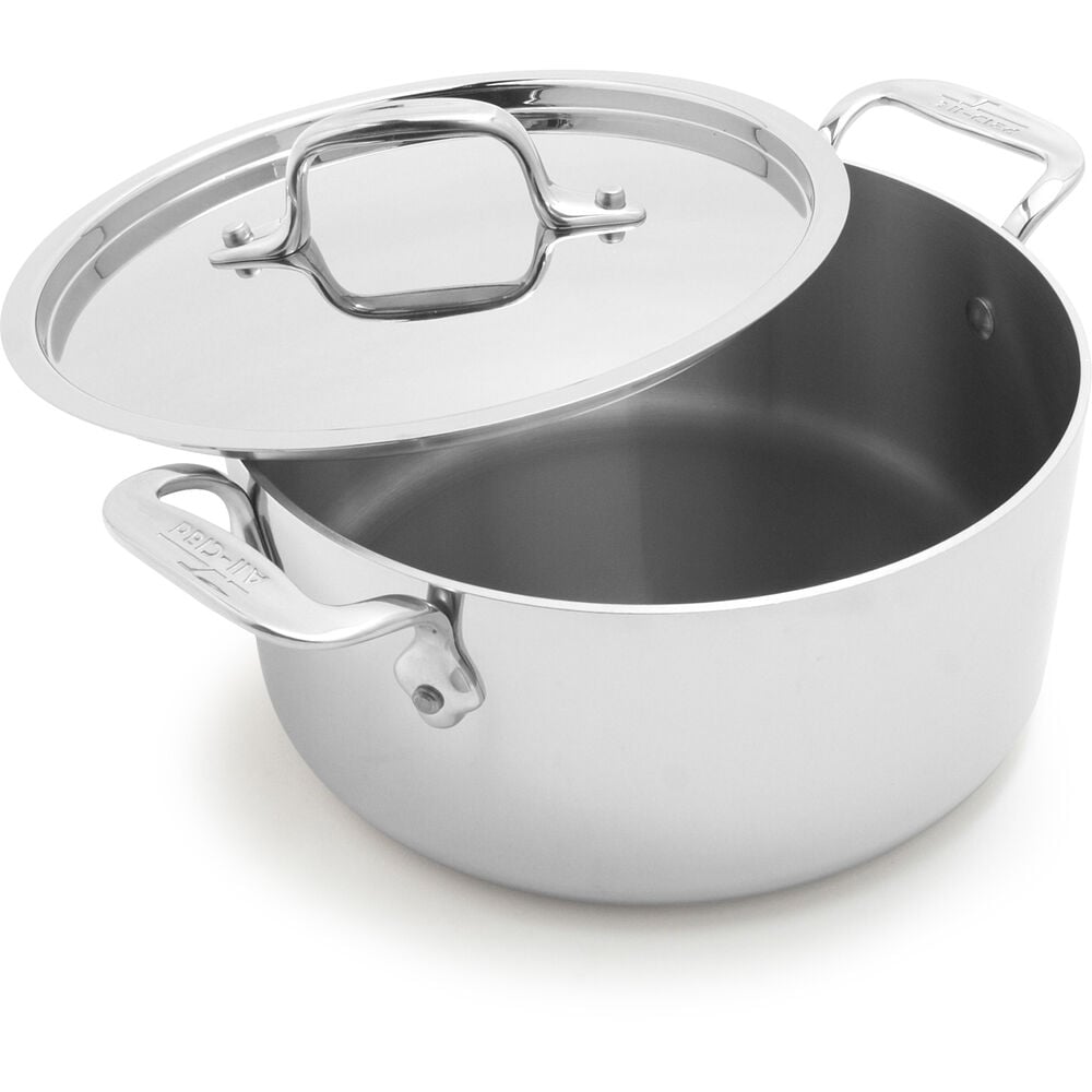 AllClad d3 Stainless Steel Casserole Pan with Lid Sur La Table