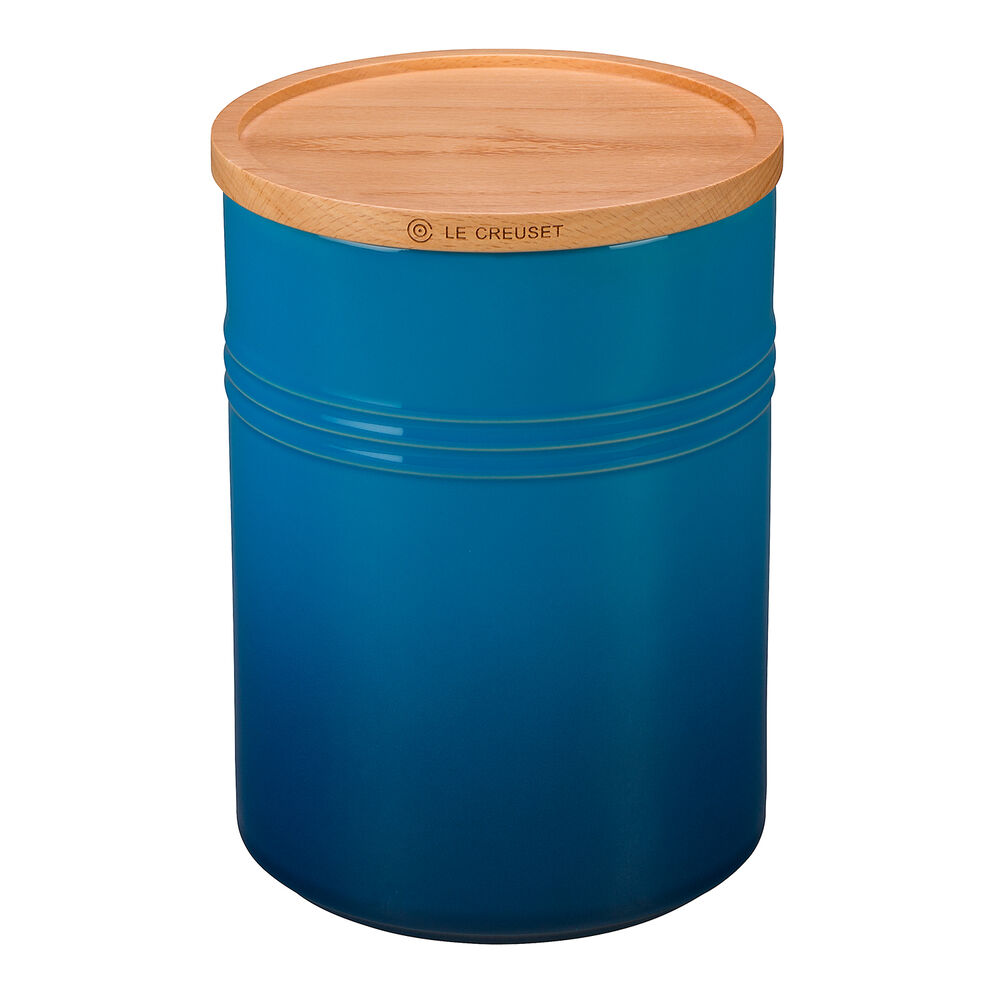 Le Creuset Storage Canister 22 Oz Sur La Table This piece is perfect for storing whisks, spoons, spatulas and more, while bringing a beautiful pop of colour to your kitchen counter. le creuset storage canister 22 oz