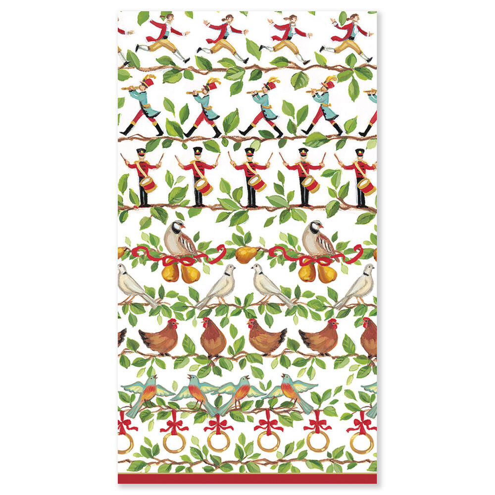 12 Days of Christmas Paper Guest Napkins, Set of 15 Sur La Table