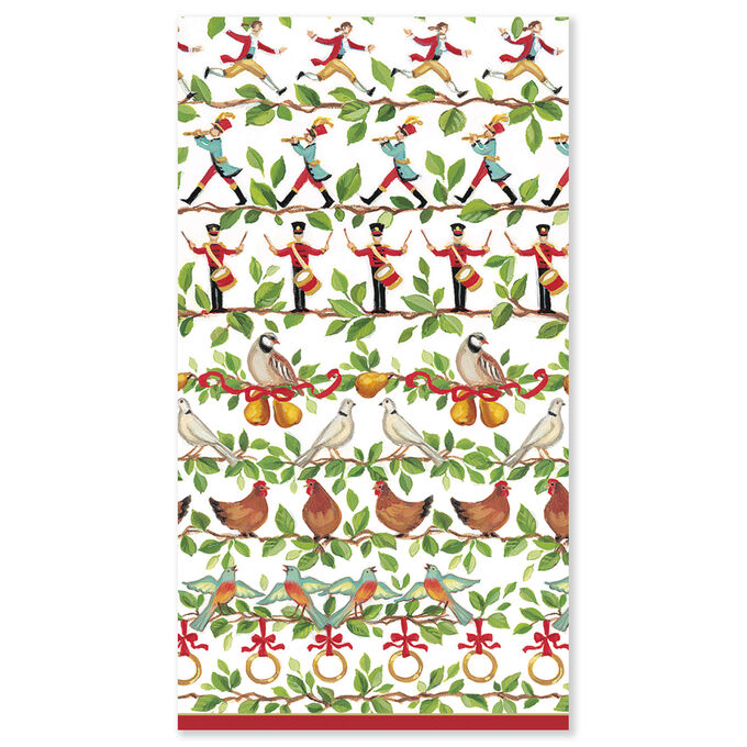 12 Days of Christmas Paper Guest Napkins, Set of 15 Sur La Table