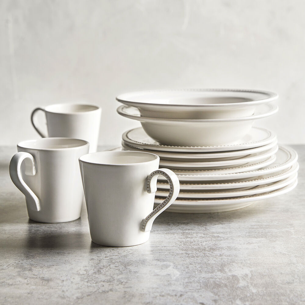 Pearl Stoneware 16 Piece Dinnerware Set Sur La Table