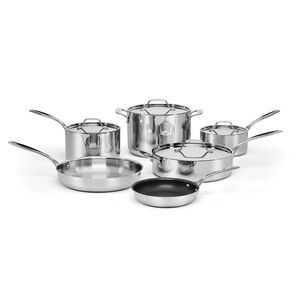 Cuisinart Chef&#8217;s Classic Stainless Steel 10-Piece Cookware Set