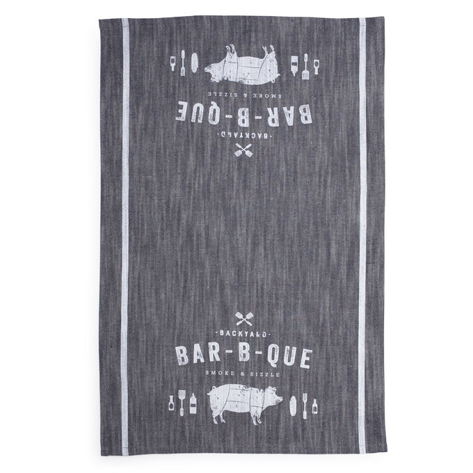 BBQ Pig Kitchen Towel, 28&#34; x 18&#34;