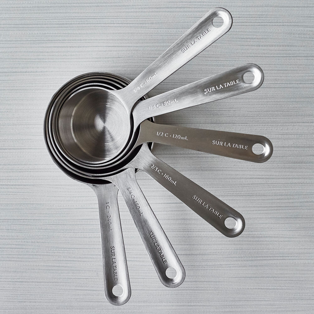 Sur La Table Stainless Steel Measuring Cups Set Of 6 Sur La Table