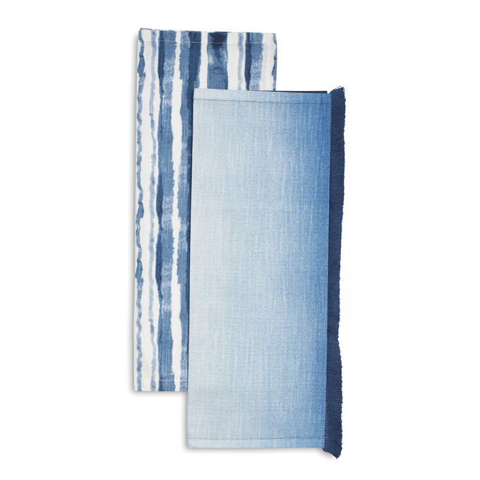 Blue Ombre Kitchen Towels Set Of 2 Sur La Table