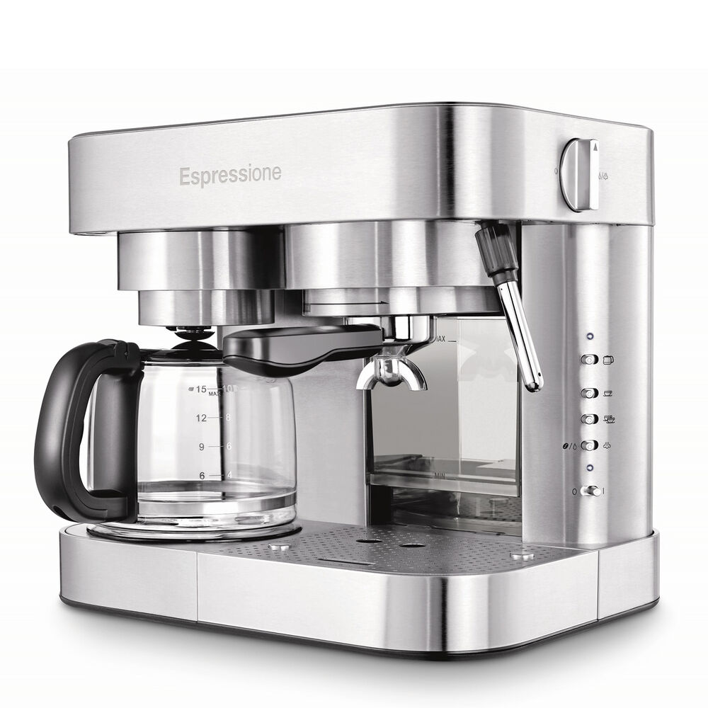 Espressione Em 1040 Combination Espresso Machine And Coffee Maker 10 Cup Sur La Table