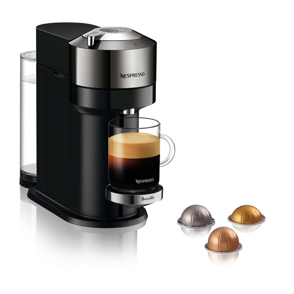 Vertuo Next Deluxe Coffee Maker by Breville, Pure Chrome with Milk Frother | Sur La Table