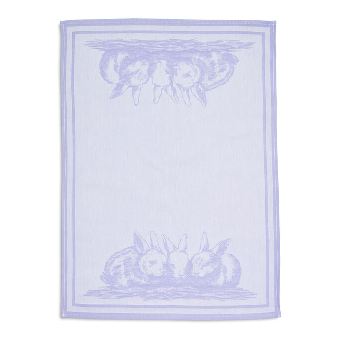 Purple Bunny Jacquard Towel, 27.5&#34; x 19.5&#34; 