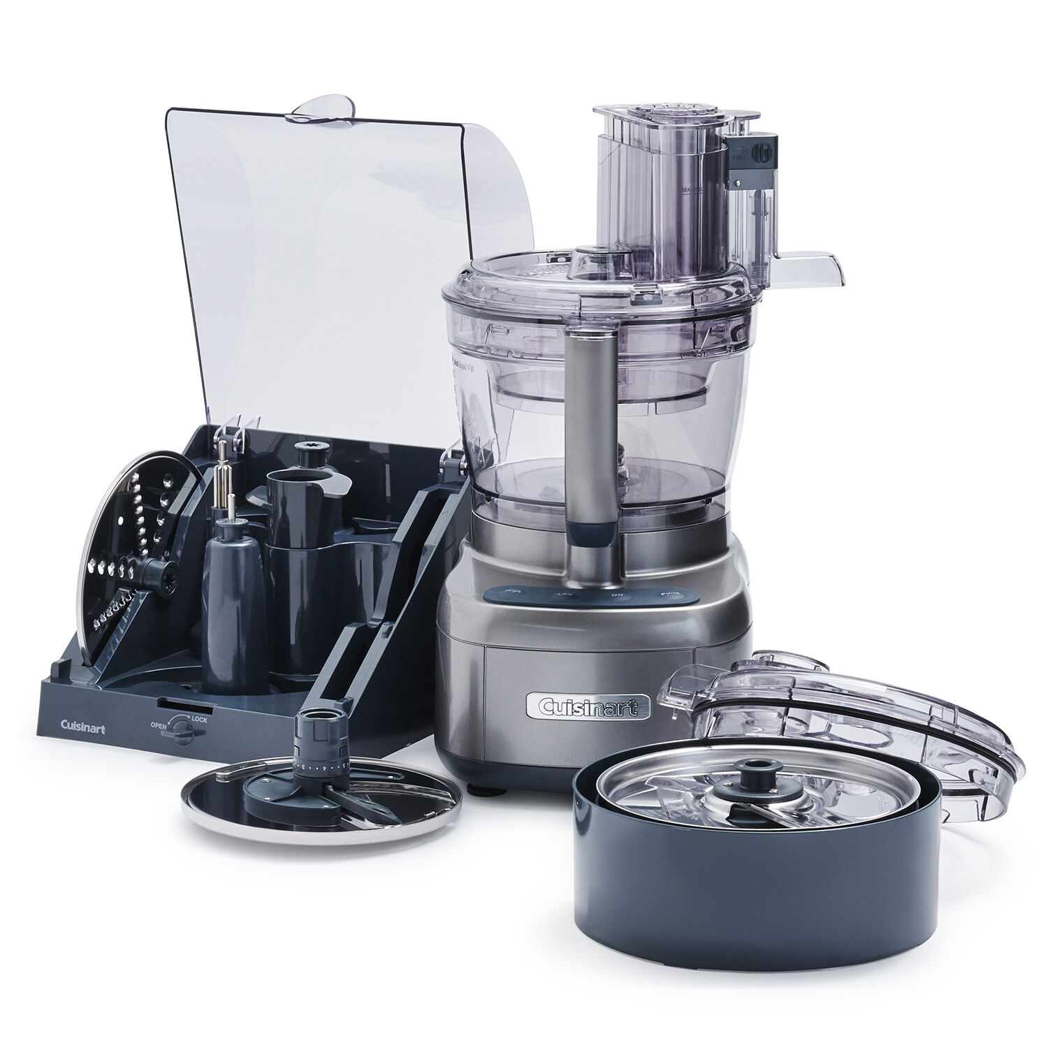 Cuisinart Food Processor Elemental 13-Cup Silver Stainless Steel and Dicing Kit