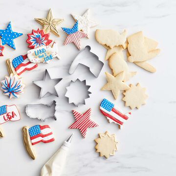 Patriotic Cookie Cutters, Set of 4