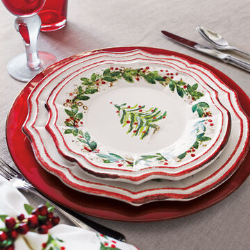 Holly and Pine Plates