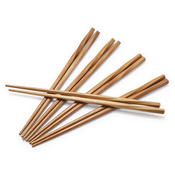 Twisted Bamboo Chopsticks, Set of 5