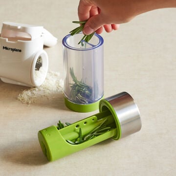 Microplane Stainless Steel Herb Mill with Herb Stripper