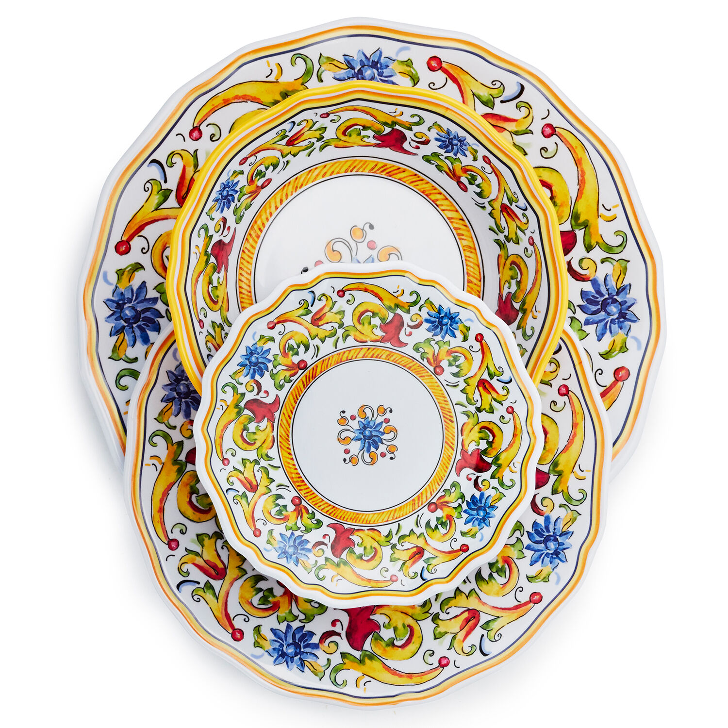 Ink Design Melamine Dinner Tableware Caravan Accessories Salad Bowl Motorhome