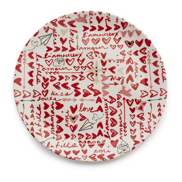 Sur La Table Valentine’s Heart Round Platter