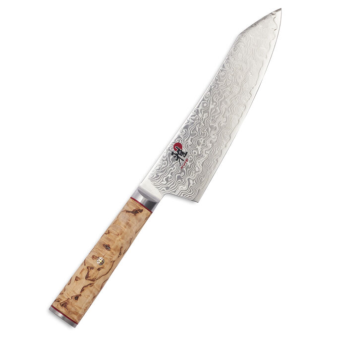 Miyabi Birchwood Rocking Santoku Knife, 7&#34;