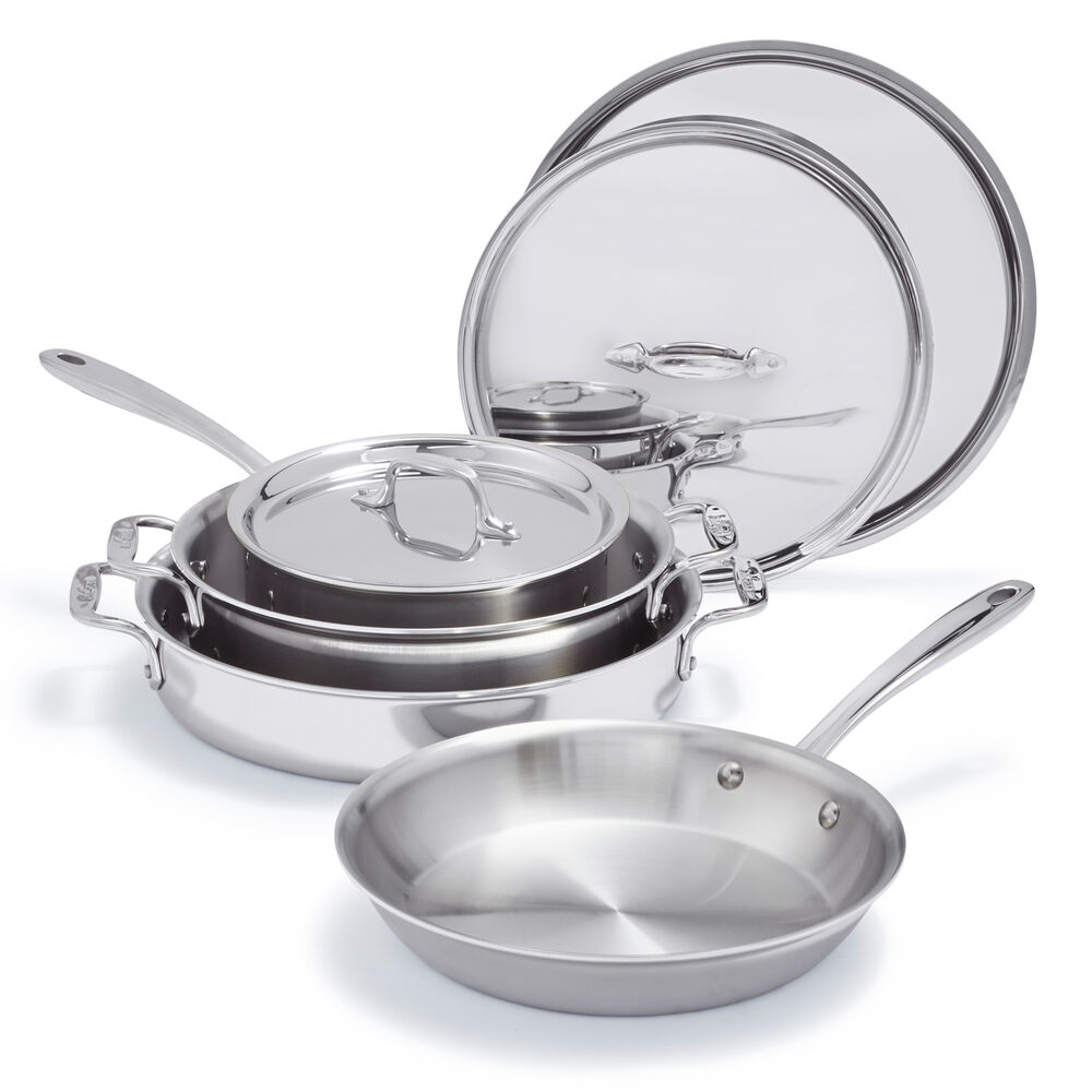 AllClad d3 Compact 7Piece Cookware Set Sur La Table