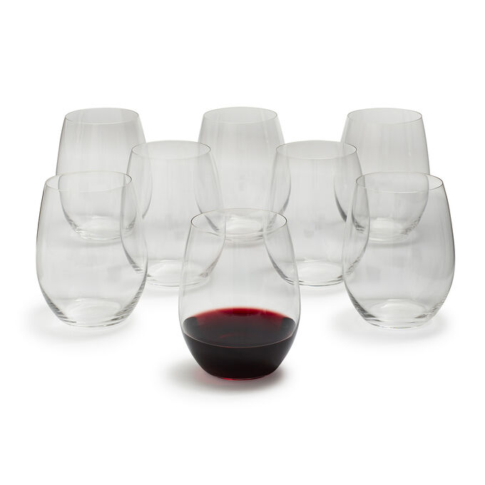 Riedel O Merlot Stemless Wine Glasses, Set of 8