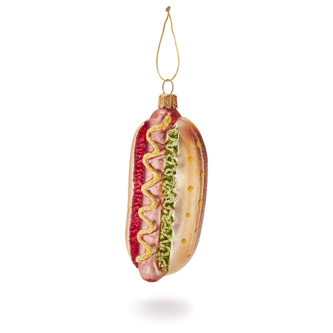 Hot Dog Glass Ornament | Sur La Table