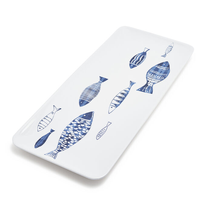 Fish Rectangular Melamine Platter