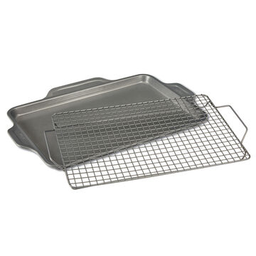All-Clad Pro-Release Cookie Sheet Pans with Rack, Set of 3