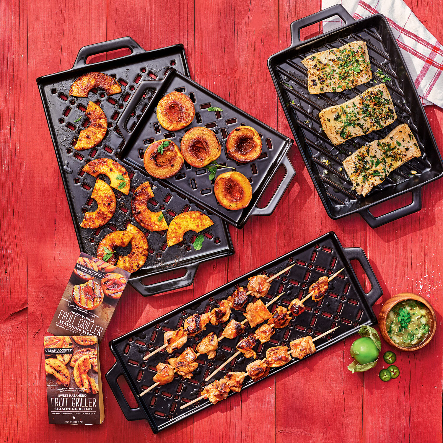 sur la table griddle