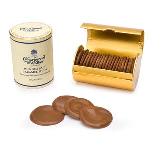 Charbonnel et Walker Milk Chocolate Thins with Caramel and Sea Salt