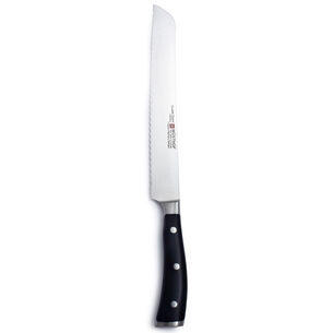 Wüsthof Classic Ikon Double-Serrated Bread Knife, 9"