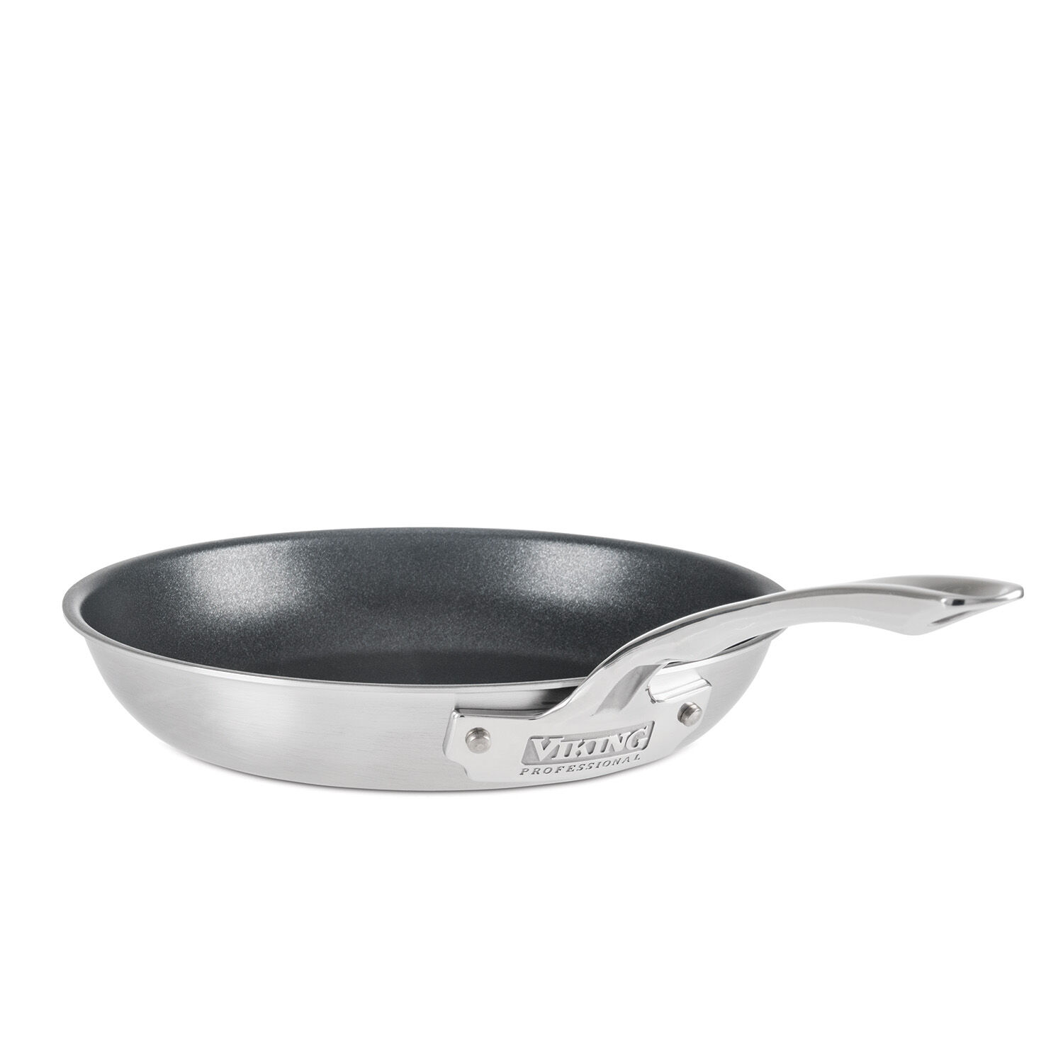 Viking Professional 5-Ply Stainless Steel Nonstick Fry Pan 10 Inch with Lid Viking Stainless Steel Frying Pan