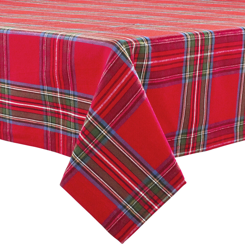 Christmas Plaid Tablecloths Sur La Table