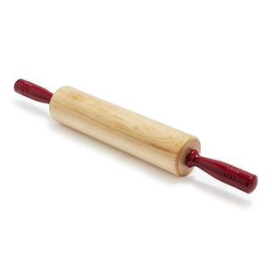 Fletcher&#8217;s Mill Classic Rolling Pin with Cinnabar Handles, 12&#34;