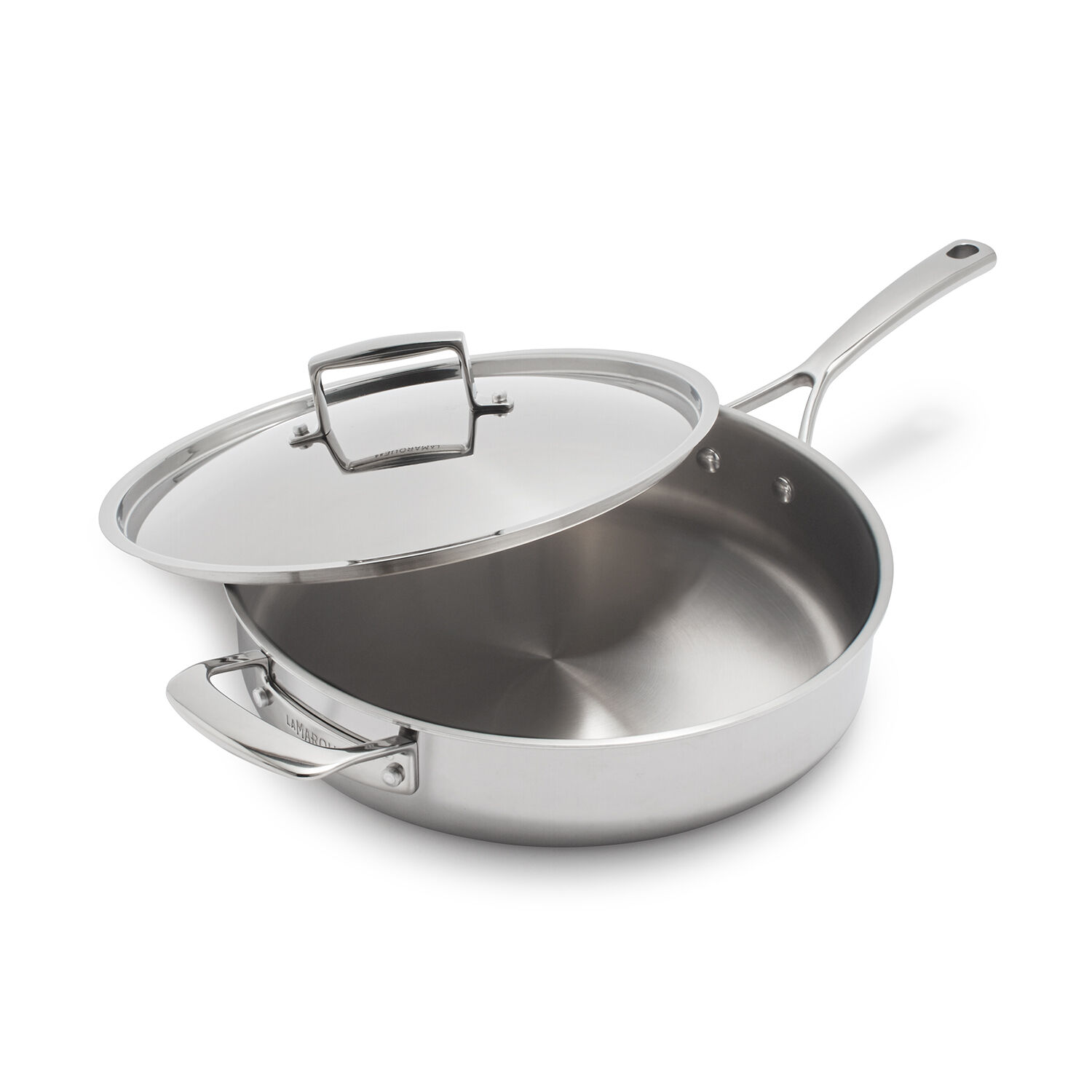 large frying pan with lid