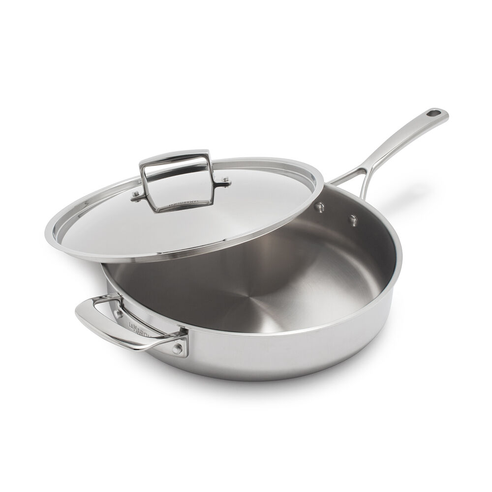 Sur La Table La Marque 84 Stainless Steel Saute Pan With Lid 5 Qt Sur La Table