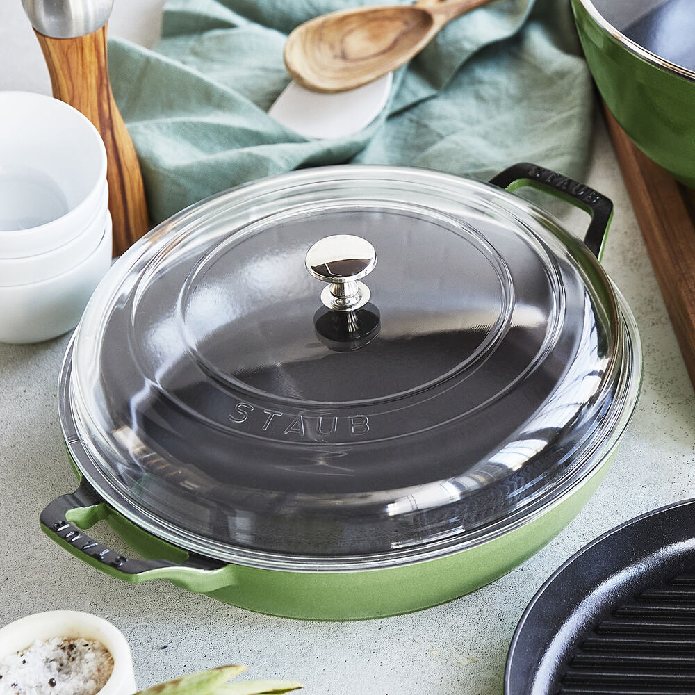 Staub Heritage AllDay Pan with Domed Glass Lid, 3.5 qt. Sur La Table