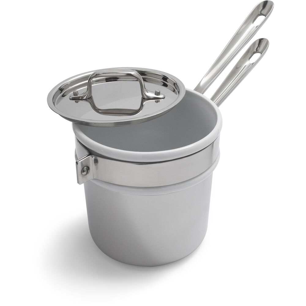 All-Clad d3 Stainless Steel Double Boiler with Ceramic Insert | Sur La All Clad Stainless Steel Double Boiler