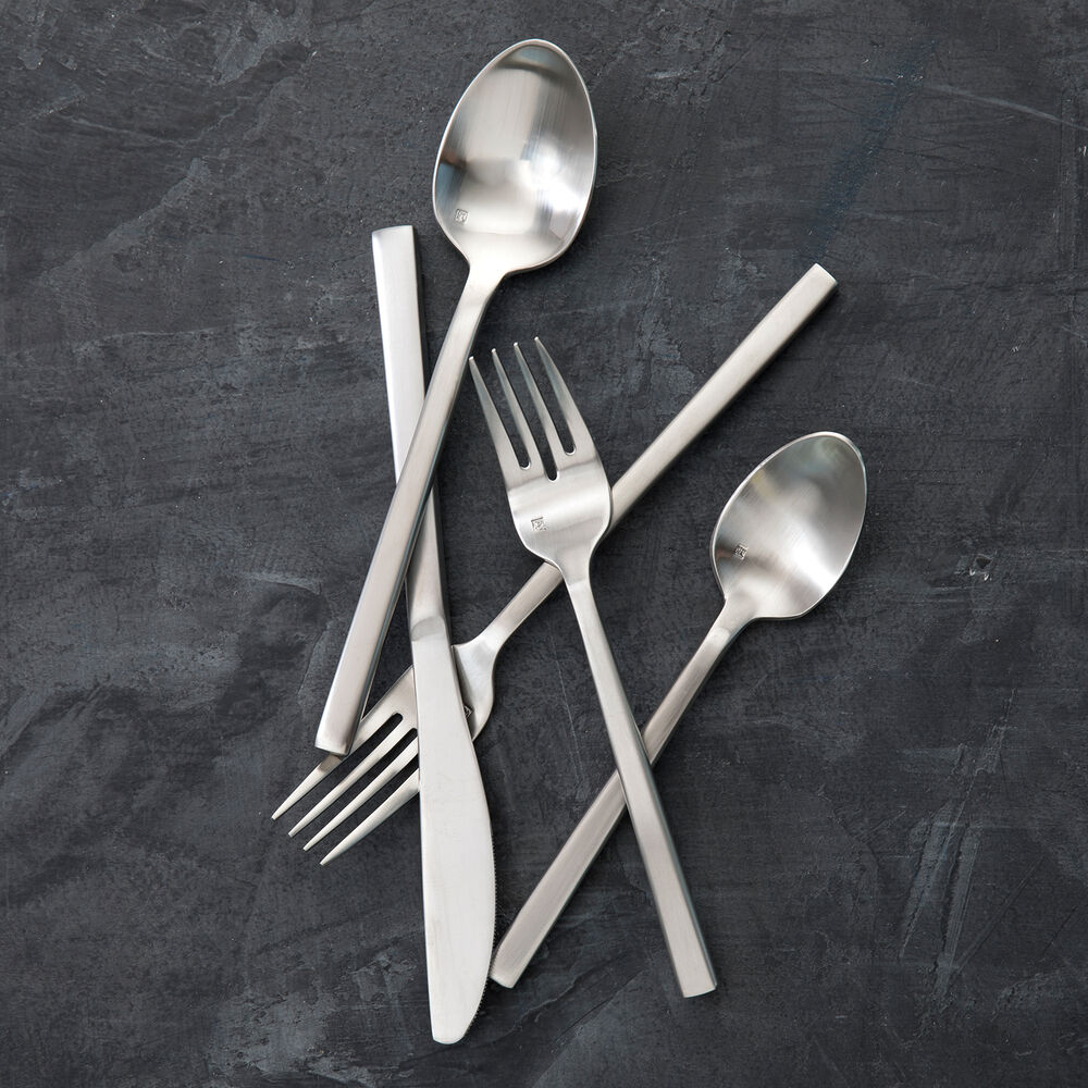 Fortessa Arezzo Brushed Flatware Sets Sur La Table