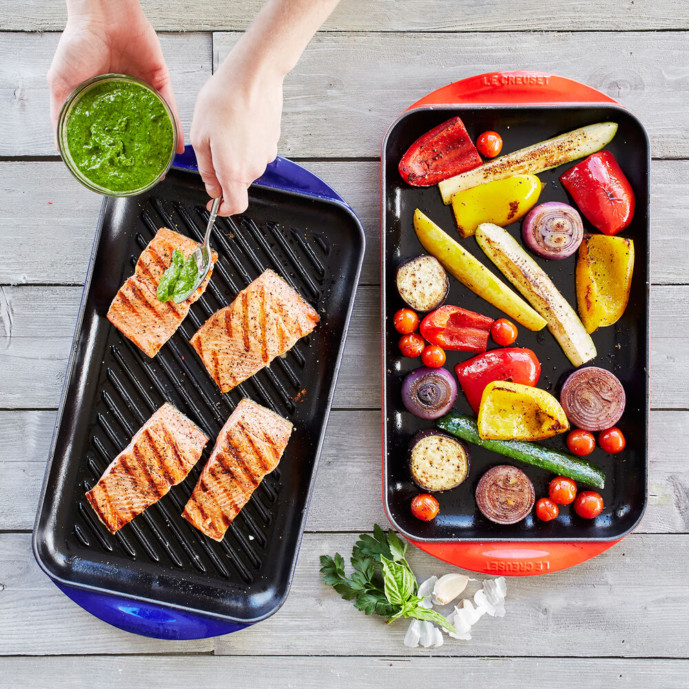 Le Creuset ExtraLarge DoubleBurner Griddle Sur La Table