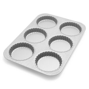 Sur La Table Platinum Professional Mini Tart Pan, 6 Cavity 
