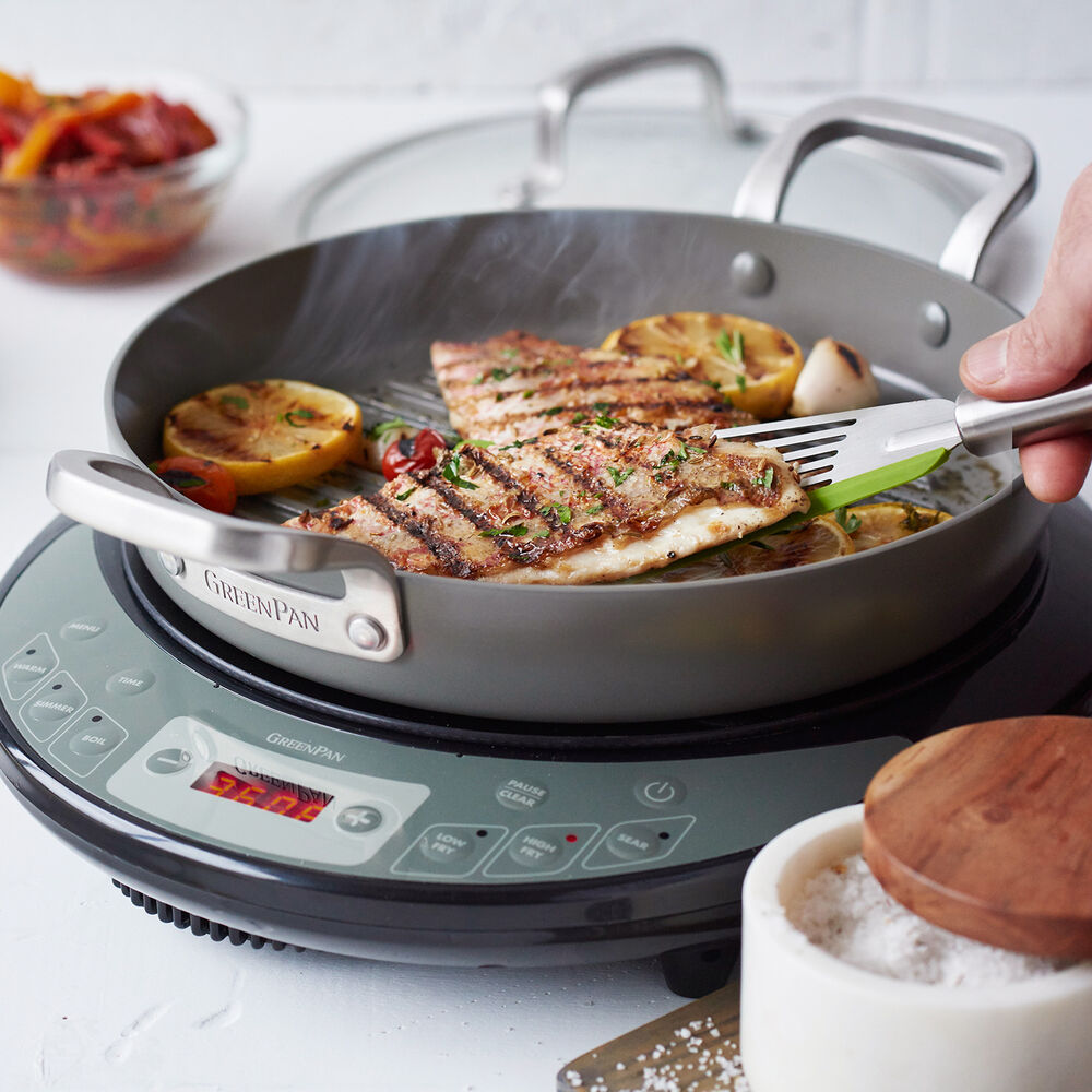 GreenPan Pure Ceramic + Healthy Grill Pan Sur La Table