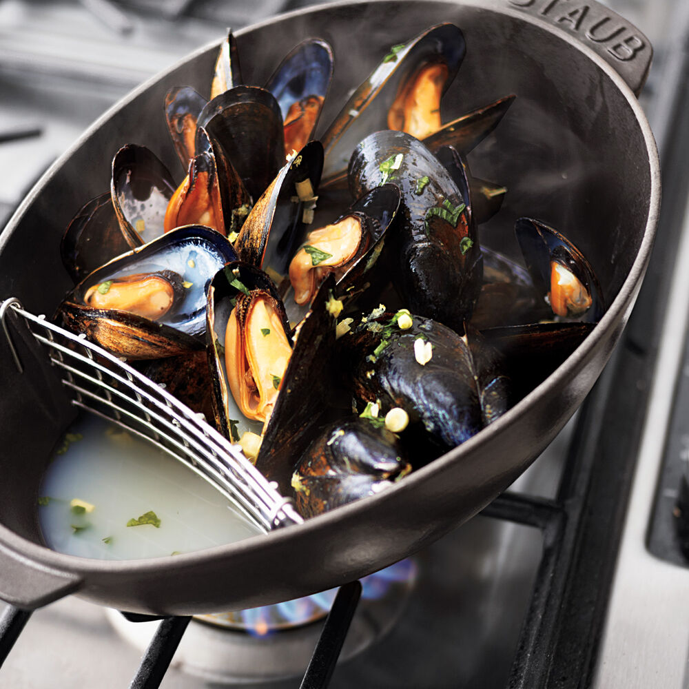 Staub Black Mussel Pot, 1¾ qt. Sur La Table