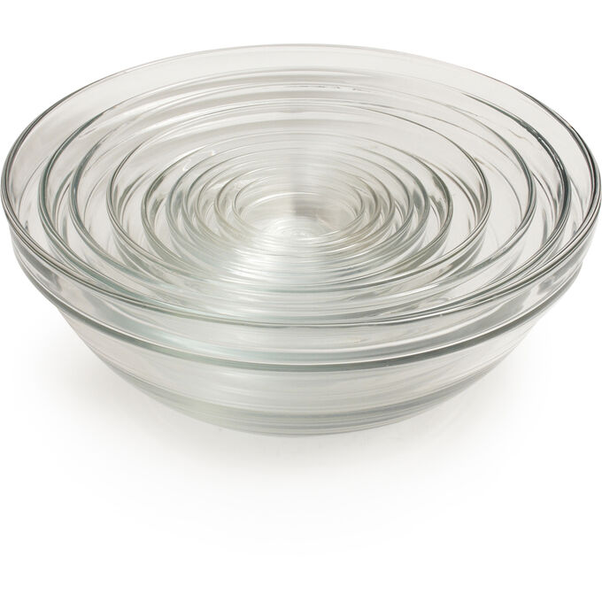 Duralex Lys Clear Stackable Bowls, Set of 10