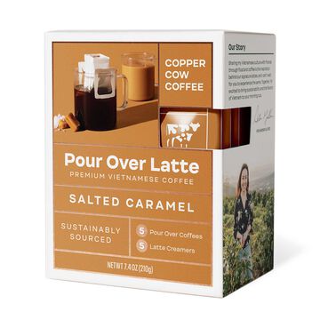 Copper Cow Coffee Salted Caramel Latte Pour Over Kit
