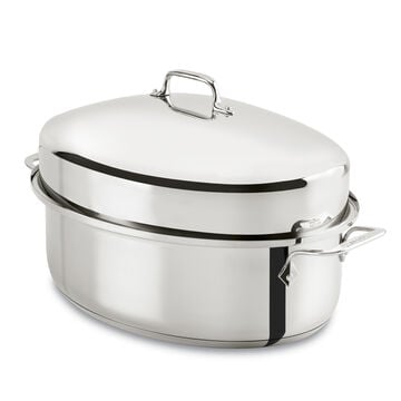 All-Clad Stainless Steel Covered Oval Roaster