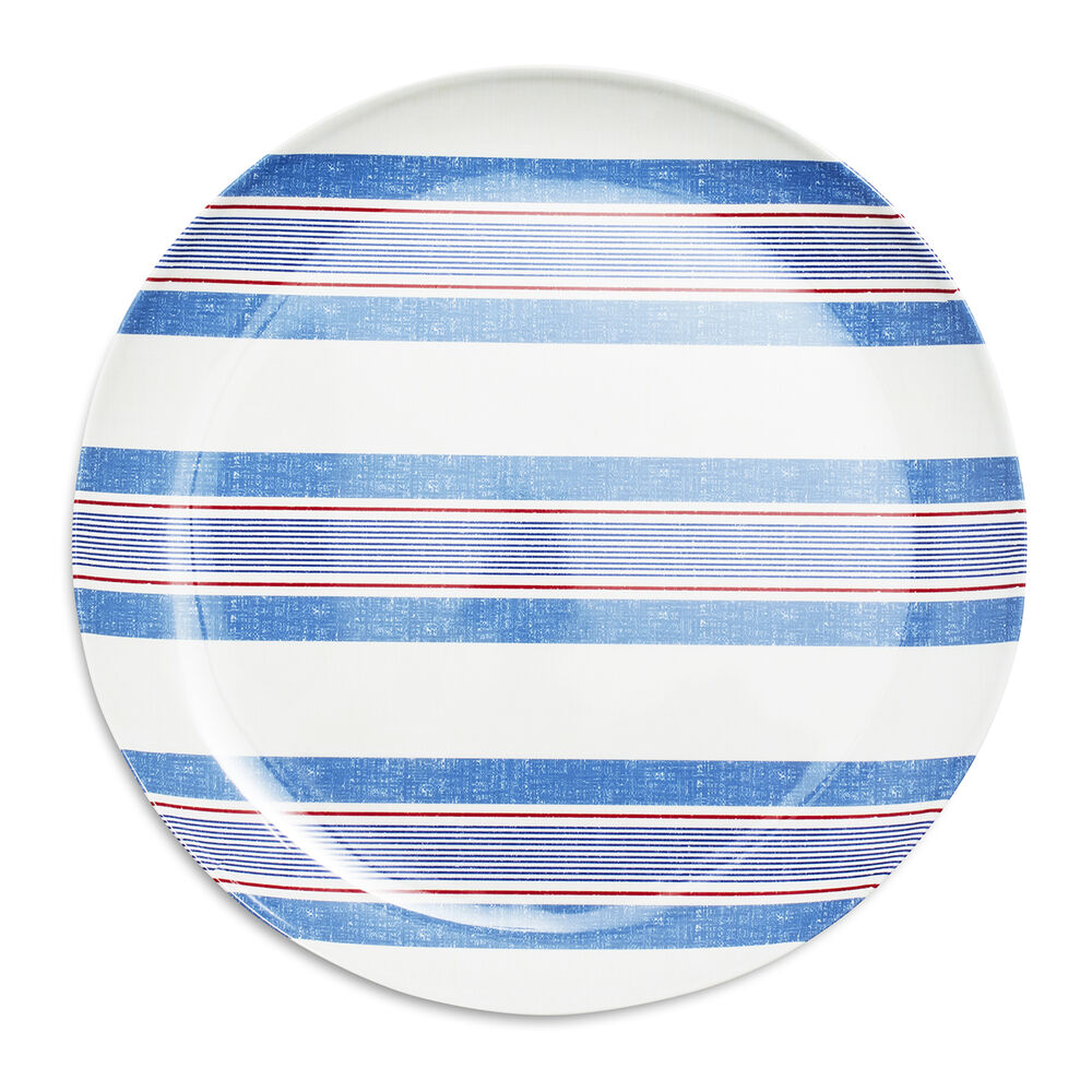 Pique Nique Stripe Melamine Dinner Plates Set Of 4 Sur La Table