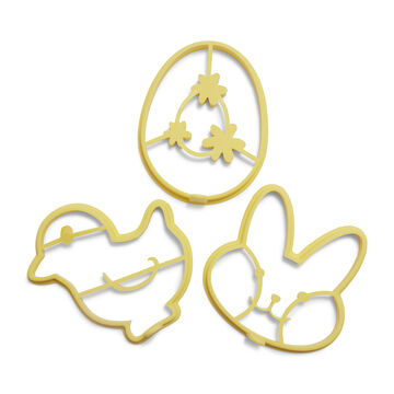Silicone Easter Pancake/Egg Molds, Set Of 3