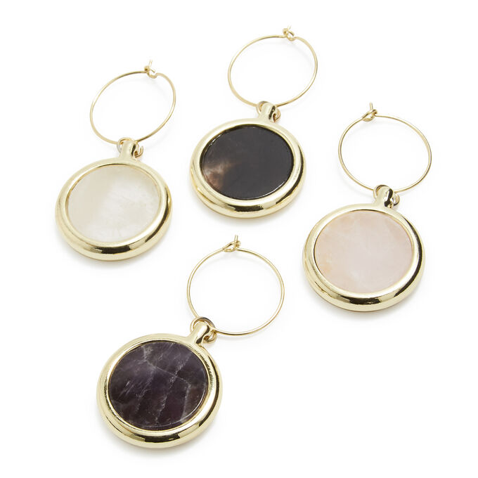 Agate Wine Charms Set Of 4 Sur La Table